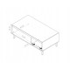 Ława SLIM 120x46,5x65 - BIAŁY MAT / SAN REMO JASNY
