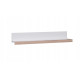 Półka SLIM 135x23x23 - BIAŁY MAT / SAN REMO JASNY