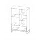 Regał 1D1SZ VESS 90x135x40 - DĄB HIKORA / BIAŁY MAT