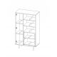 Regał 1D2SZ ROYAL 80x140x41
