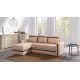 Narożnik z funkcją spania POSEJDON JASNY LUX 236x80x160 do salonu pokoju