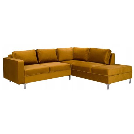 Narożnik DELLA VELVET 235x85x212 do salonu pokoju sypialni