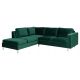 Narożnik DELLA VELVET 235x85x212 do salonu pokoju sypialni