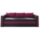 Sofa z funkcją spania POSEJDON 2 RÓŻOWA 222x71x75 do salonu pokoju sypialni